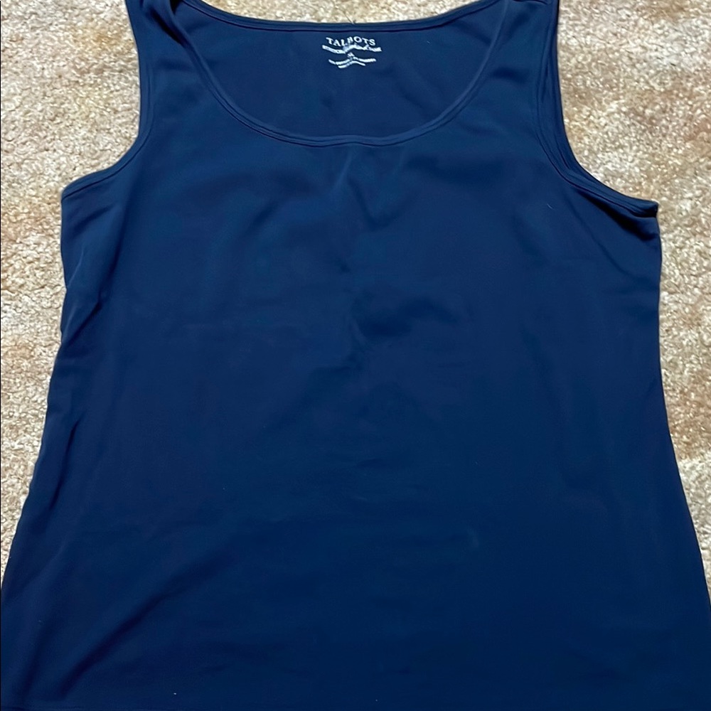 Talbots Women's Navy Tank Top xl
